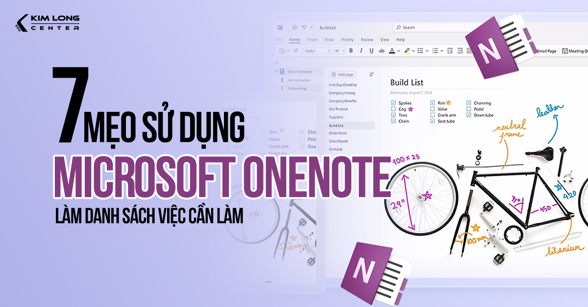 7 cách tận dụng Microsoft OneNote để tạo danh sách công việc cần làm